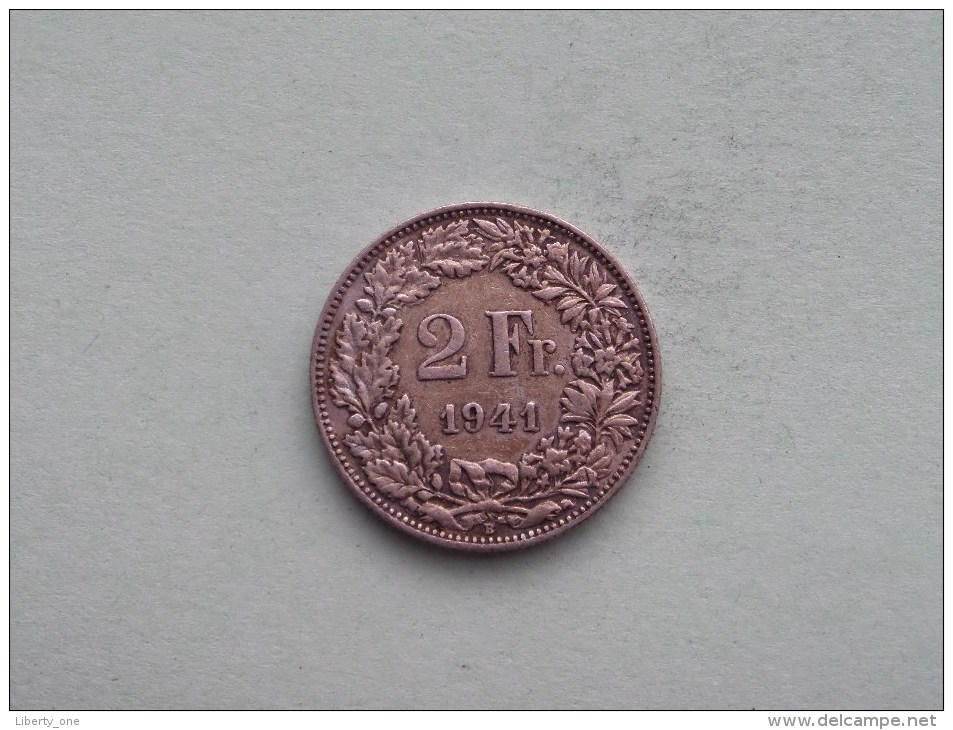 1941 - 2 Francs / KM 21 ( Uncleaned - For Grade, Please See Photo ) ! - Autres & Non Classés