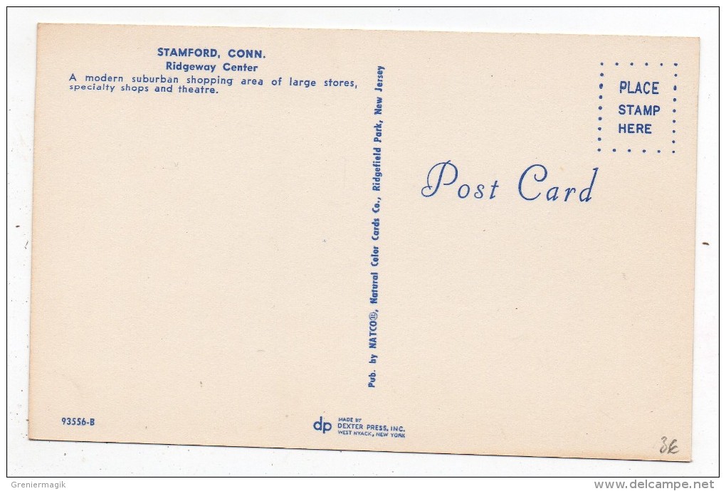 Cpsm - Stamford - Ridgeway Center - A Modern Suburban Shopping Aera Of Large Store ... Connecticut - USA - (9x14 Cm) - Stamford