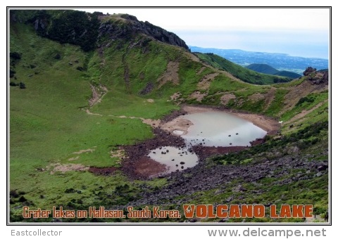 Crater Lakes On Hallasan. South Korea. Volcano Lake Postage Card 3268-16 - Andere & Zonder Classificatie