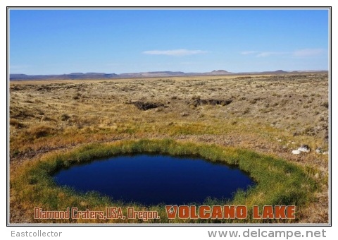 Diamond Craters,USA, Oregon. Volcano Lake Postage Card 3268-16 - Andere & Zonder Classificatie