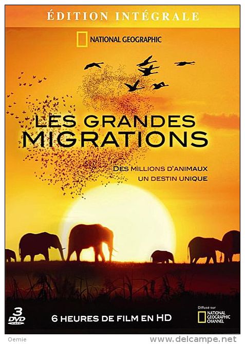 National Geographique  °°°  Les Grandes Migrations   3 DVD - Documentari