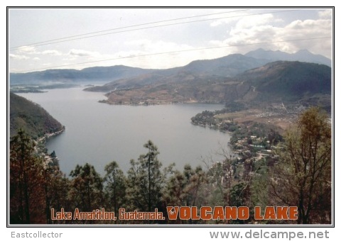 Lake Amatitlon, Guatemala. Volcano Lake Postage Card 3268-16 - Andere & Zonder Classificatie