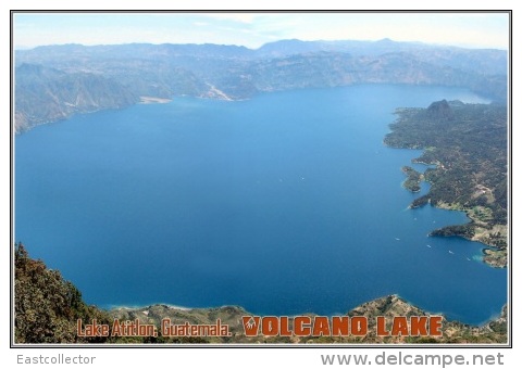 Lake Atitlon, Guatemala. Volcano Lake Postage Card 3268-16 - Andere & Zonder Classificatie