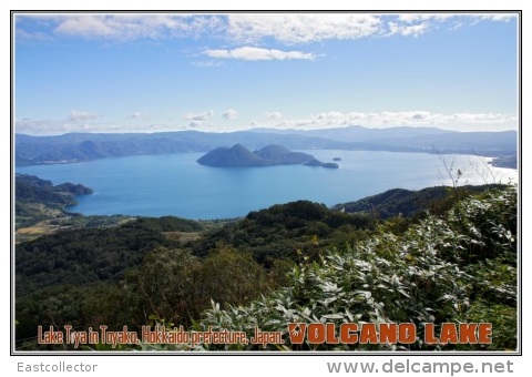 Lake Toya In Toyako, Hokkaido Prefecture, Japan. Volcano Lake Postage Card 3268-16 - Andere & Zonder Classificatie