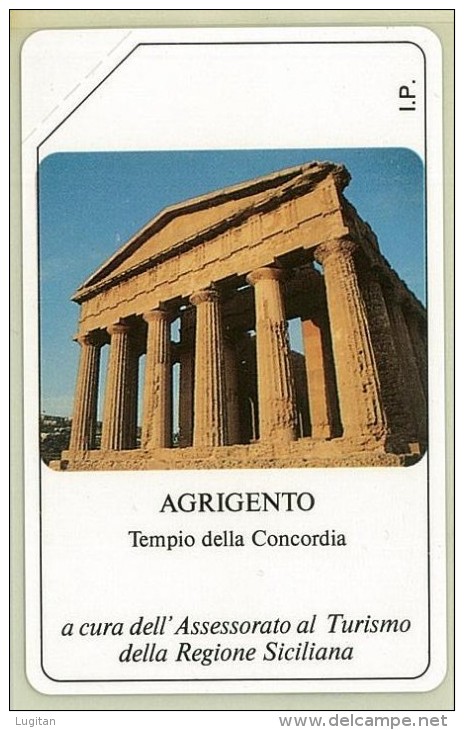 Carte Telefoniche: Agrigento - Tempio Della Concordia  - Nuova - Omaggio - Mantegazza - Private-Omaggi