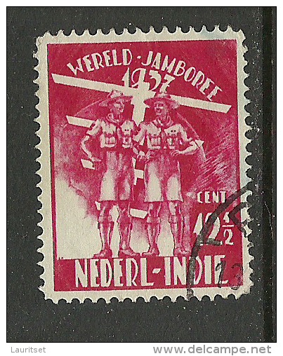 NEDERLAND-INDIE Netherland-India 1937 Scouting Pfadfinder Boy Scouts Michel 240 World Jamboree O - Gebraucht