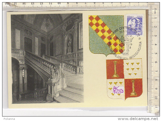 PO0227D# TORINO - PALAZZO BAROLO - ANNULLO SPECIALE MOSTRA FILATELICA INTERBANCARIA 1995  No VG - Andere Monumente & Gebäude