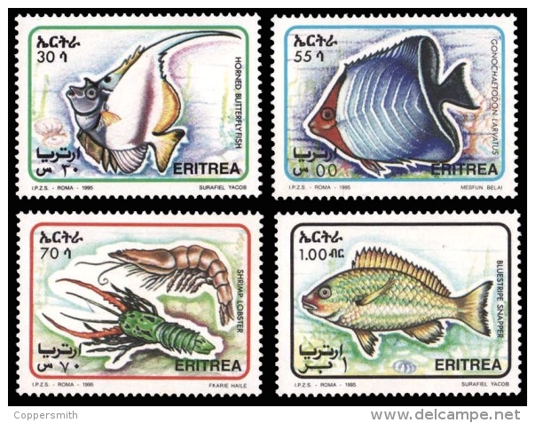 (004) Eritrea  Fish / Poissons / Fische / Marine Life / Vie / Wassertiere  ** / Mnh  Michel 51-54 - Eritrea