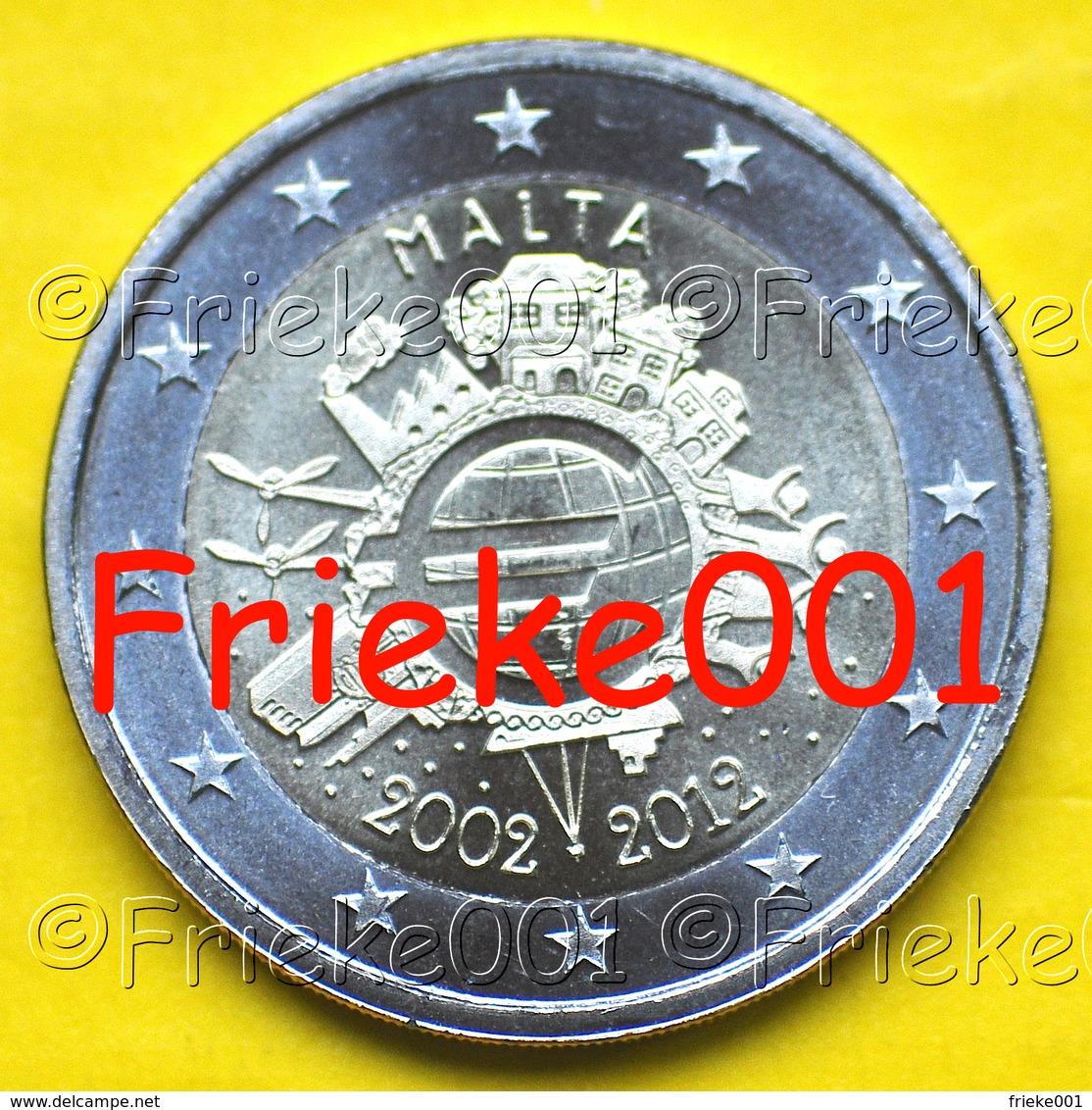 Malta - 2 Euro 2012 Comm.(10 Jaar Euro Cash) - Malta