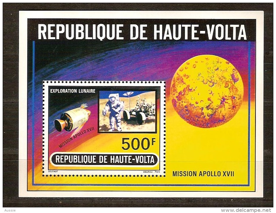 Haute-Volta Opper-Volta 1973 Yvertn° Bloc 5 E *** MNH Cote 6,00 Euro Mission Apollo XVII - Haute-Volta (1958-1984)