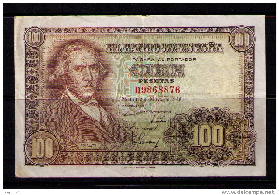 BILLETE DE 100 PESETAS DE 1948 - MUY BONITO - 100 Pesetas