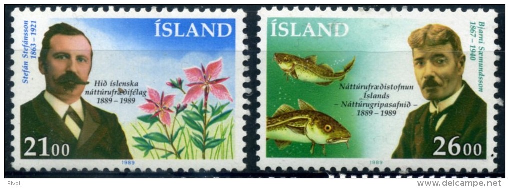 ISLANDE 1989 YVERT  N°663/64 LUXE ** MNH - Ungebraucht