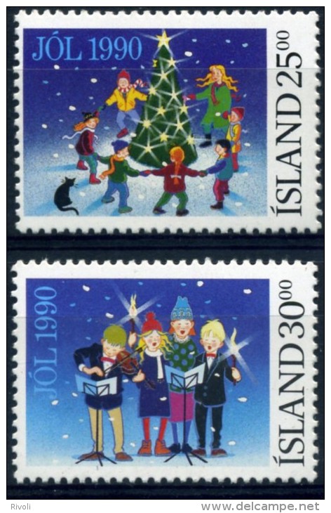 ISLANDE 1990 YVERT  N°689/90 LUXE ** MNH - Unused Stamps