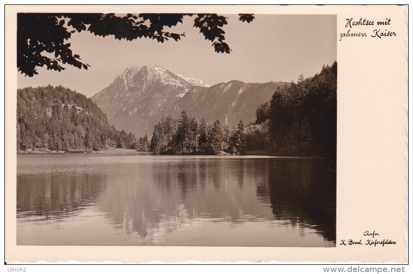 AK Hechtsee Mit Zahmen Kaiser - Stempel Gruß Vom Hechtsee (12060) - Kufstein