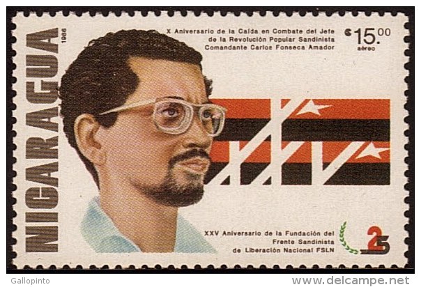 Nicaragua Carlos Fonseca Amador Sc C1136 MNH 1986 - Nicaragua