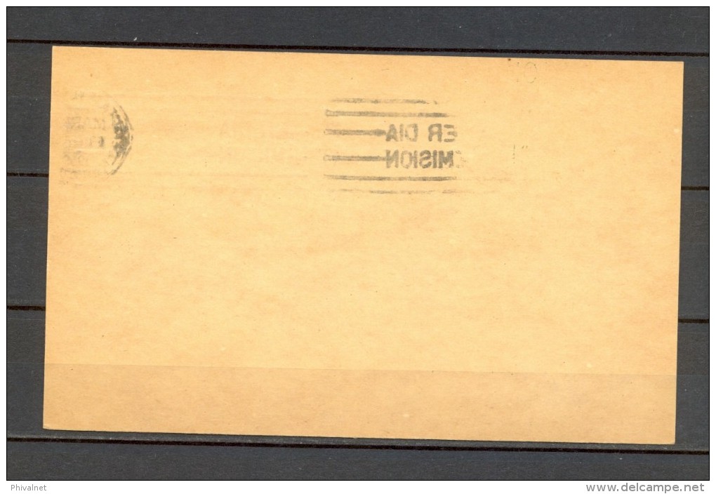 1959 CUBA, ENTERO POSTAL HABILITADO , PRIMER DIA, JOSE MARTÍ, PALACIO DE COMUNICACIONES DE LA HABANA, PUNTOS DE AGUJA - Storia Postale