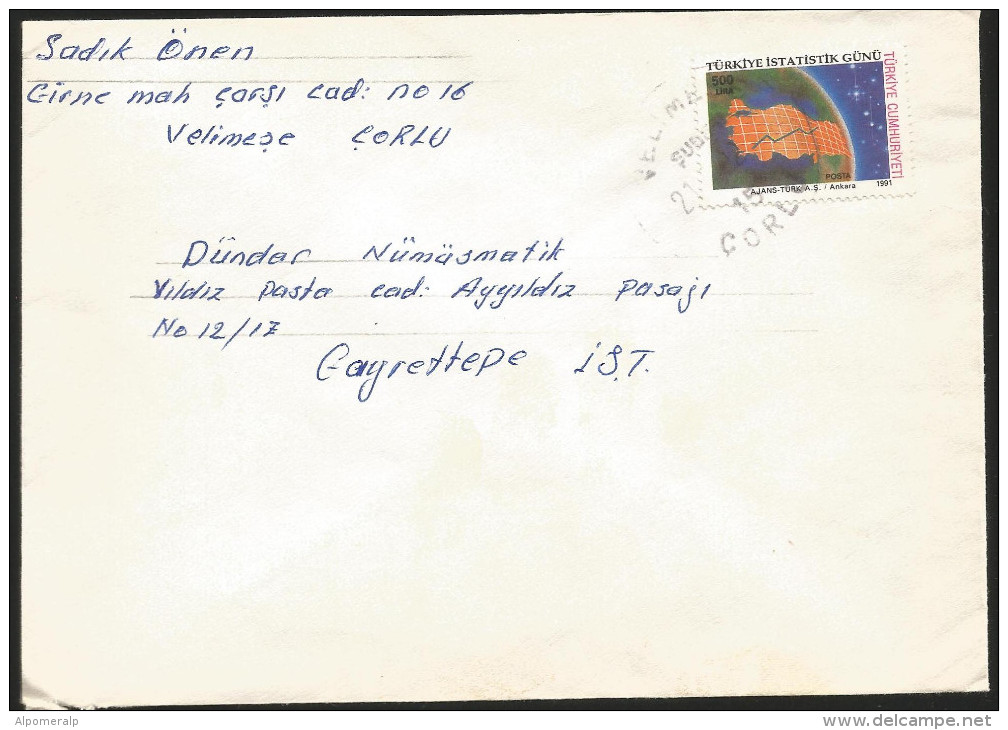 Turkey - Postal Used Mail Cover, Michel 2923 - Covers & Documents