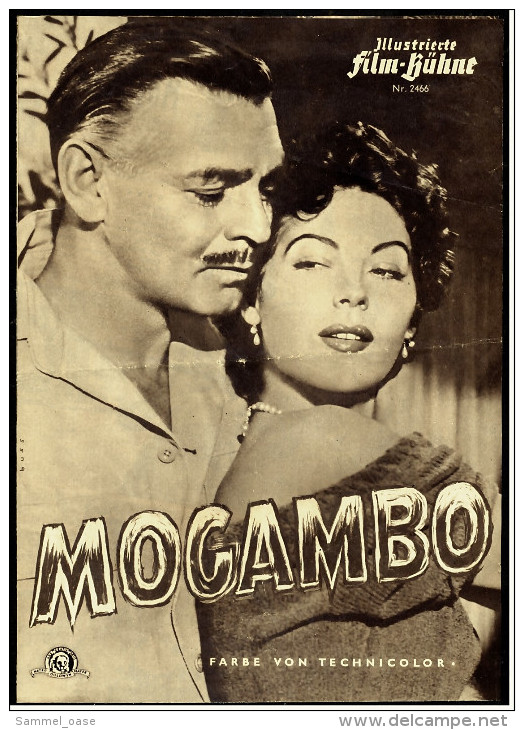 Illustrierte Film-Bühne  -  "Mogambo" -  Mit Clark Gable , Ava Gardner  -  Filmprogramm Nr. 2466 Von Ca. 1953 - Zeitschriften