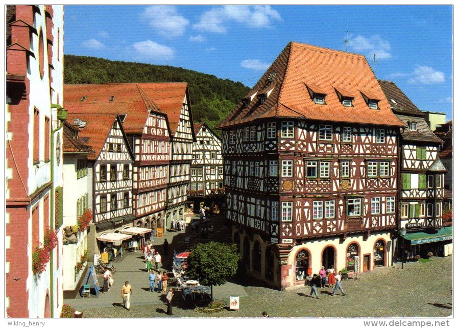 Mosbach - Fußgängerbereich Mit Palmschen Haus - Mosbach