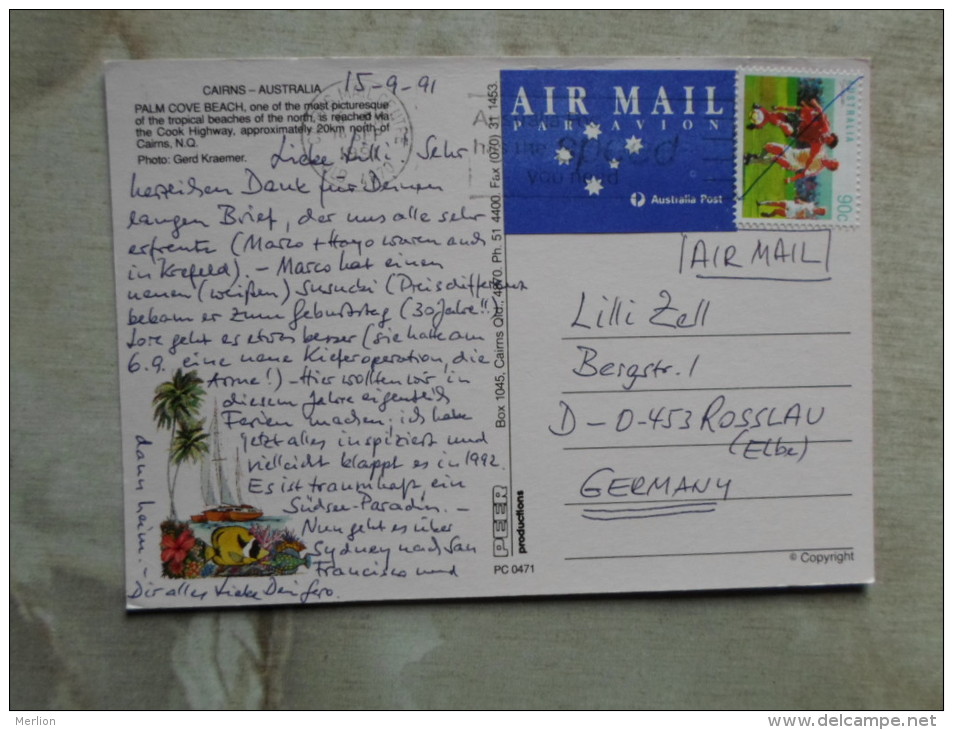 Australia  - CAIRNS - Palm Cove Beach -stamp  D125300 - Cairns