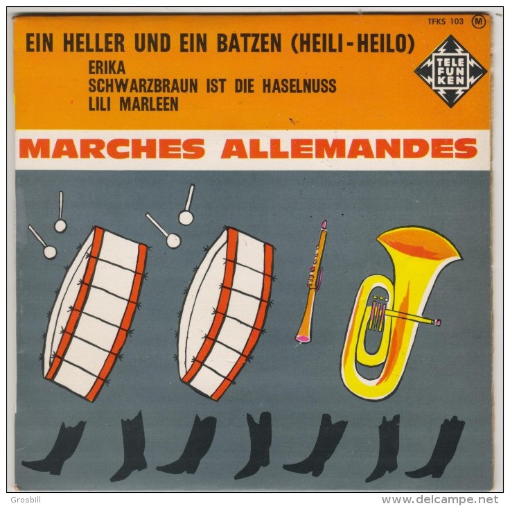 COLLECTIF : Marches Allemandes : Ein Heller And Ein Batzen (Heili-Heilo) / Lili Marleen + 2 (EP) - Sonstige - Deutsche Musik