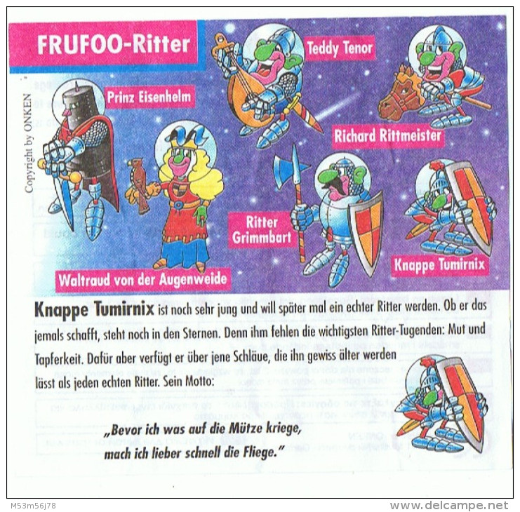 Frufoo Ritter 2001  - Knappe Tumirnix Mit BPZ - Otros & Sin Clasificación