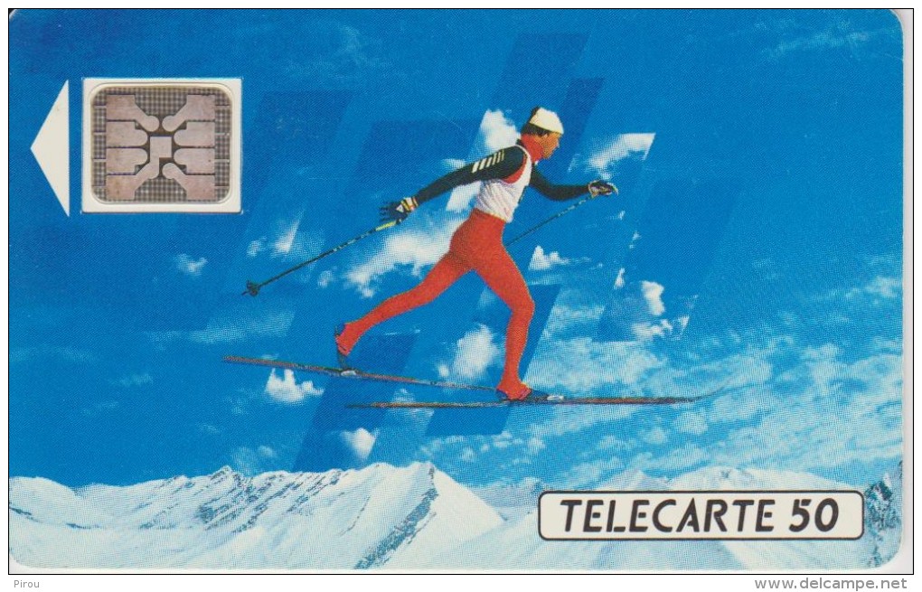 TELECARTE FRANCE : JEUX OLYMPIQUES D'ALBERTVILLE 1992  SKI DE FOND - Olympische Spiele