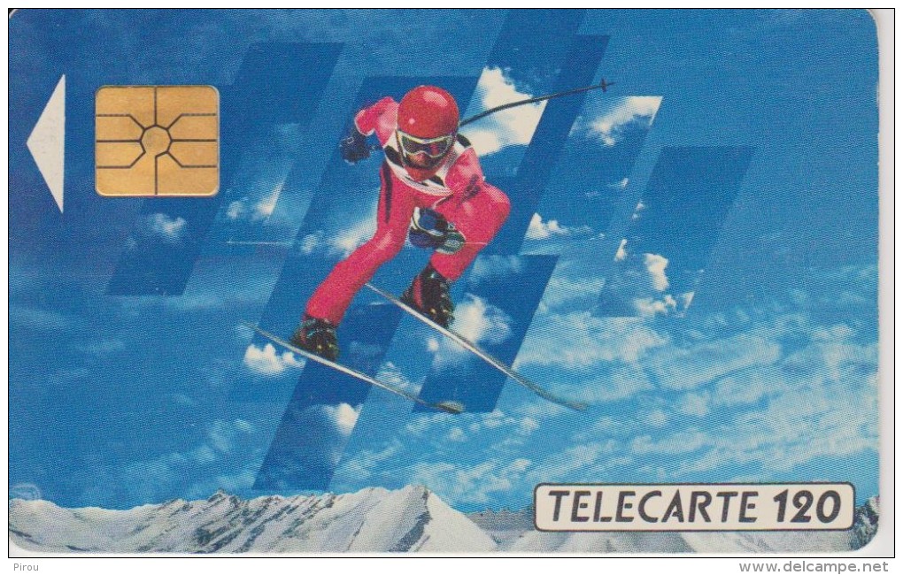 TELECARTE FRANCE : JEUX OLYMPIQUES D'ALBERTVILLE 1992  SKI ALPIN - Giochi Olimpici