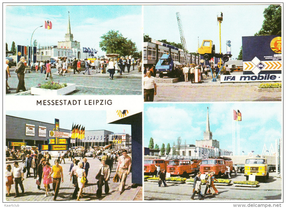 Leipzig 4x IFA W50 LKW/TRUCK, FEUERWEHR  & 'IFA MOBILE '- Technische Messe - DDR - Trucks, Vans &  Lorries