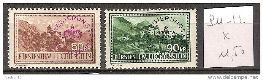 Liechtenstein Service 11-12 * Côte 11.50 € - Service