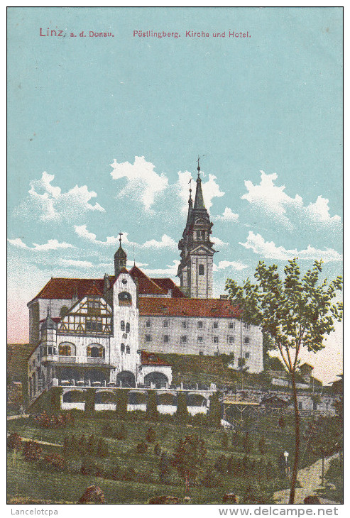 LINZ A. D. Donau / PÖSTLINGBERG - KIRCHE UND HOTEL - Linz Pöstlingberg