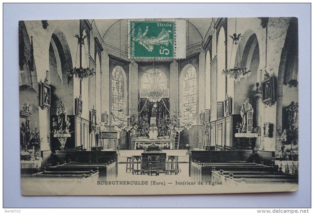 27 - BOURGTHEROULDE  - Intérieur De L´église - Bourgtheroulde