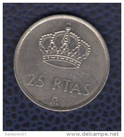 Espagne 1983 Pièce De Monnaie Coin Roi Juan Carlos I 25 Pesetas Couronne Au Verso - 25 Pesetas