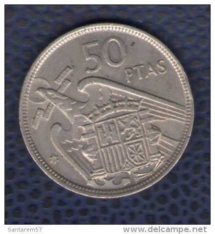 Espagne 1957 Pièce De Monnaie Coin 50 Pesetas Franco Caudillo - 50 Pesetas