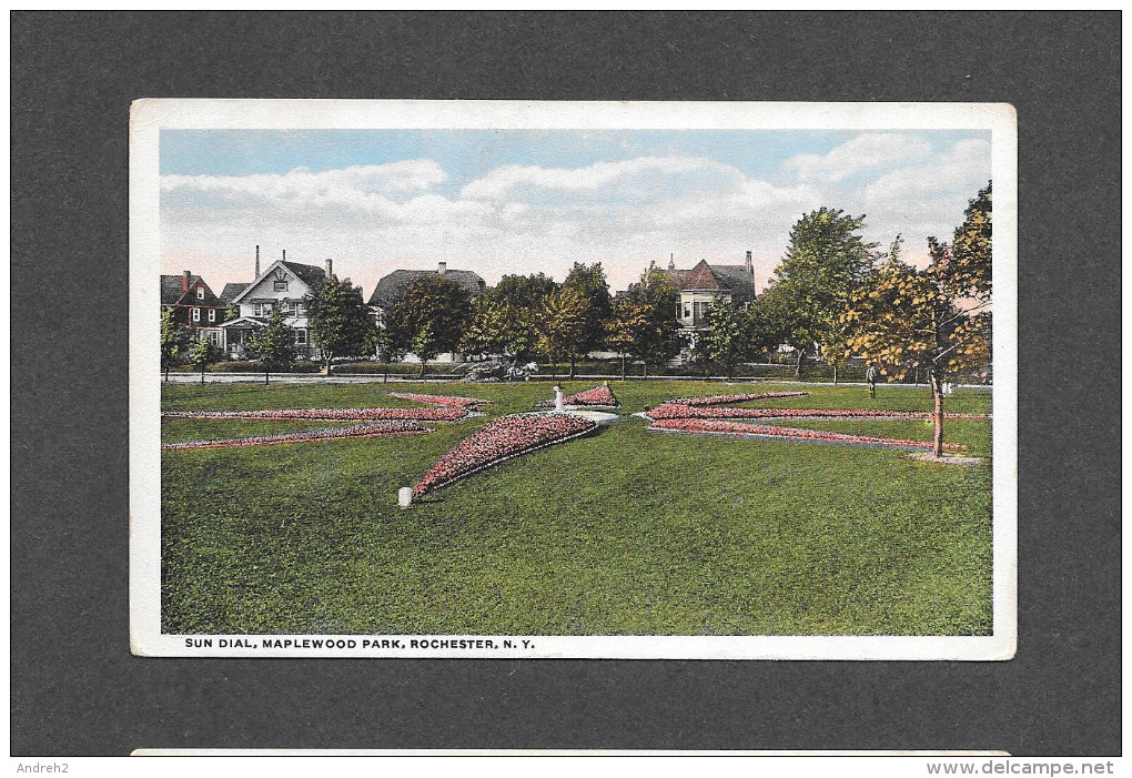 ROCHESTER - NEW YORK - SUN DIAL MAPLEWOOD PARK - PUBLISHED BY WALKER´S POST CARD - Rochester
