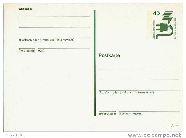 Germany - Ganzsache Postkarte Ungebraucht / Postcard Mint (D934) - Cartes Postales - Neuves