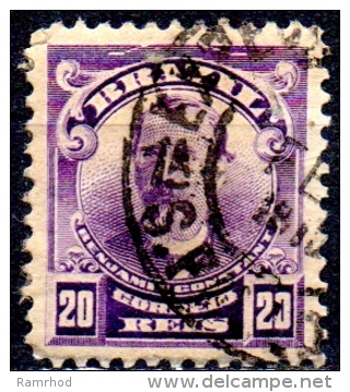 BRAZIL 1906 B Constant - 20r. - Violet  FU - Used Stamps
