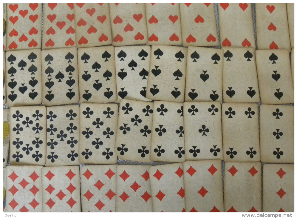 Ancien Jeu De 52 Cartes à Jouer Sans Chiffre Republique Française Estampillé Décret 12 Avril 1890 - 54 Cartes