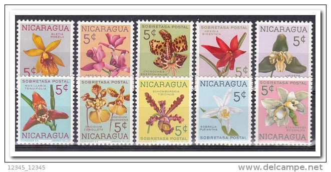 Nicaragua 1962, Postfris MNH, Flowers - Nicaragua