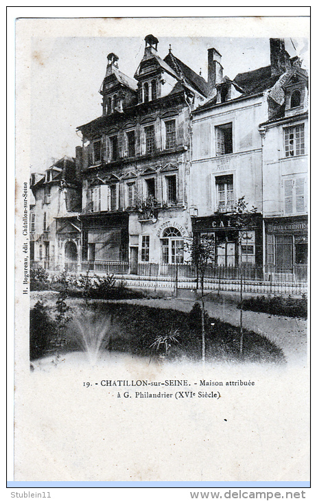 Chatillon-sur-Seine (Côte-d'Or) Maison Du XVIe Siècle. - Chatillon Sur Seine