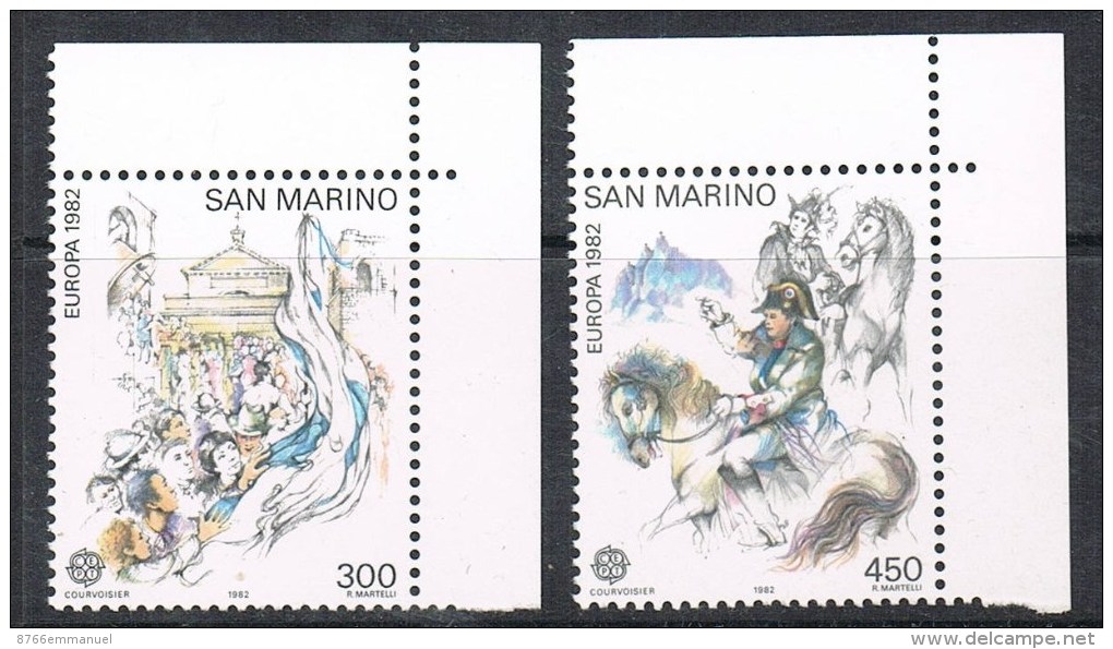 SAINT-MARIN N°1055 ET 1056 N** - Ungebraucht