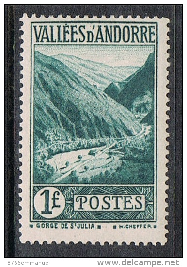 ANDORRE N°39 N* - Used Stamps