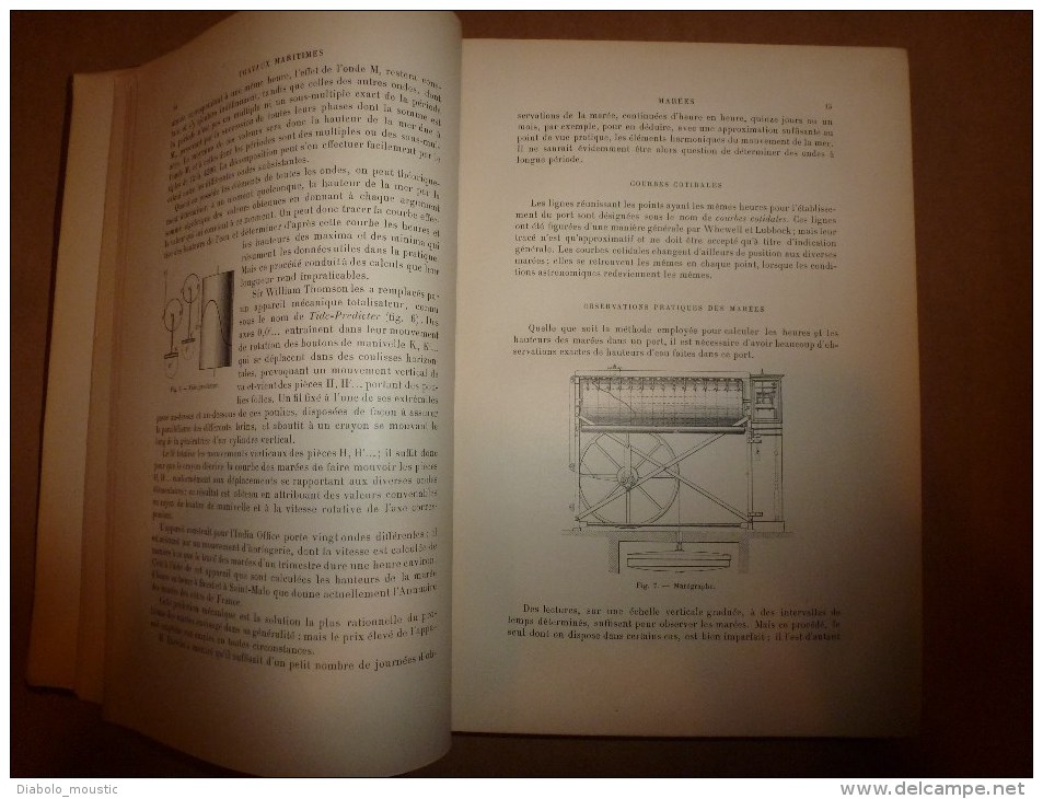 1914 Cours de TRAVAUX MARITIMES tome I par Baron Quinette de Rochemont et Henry Desprez