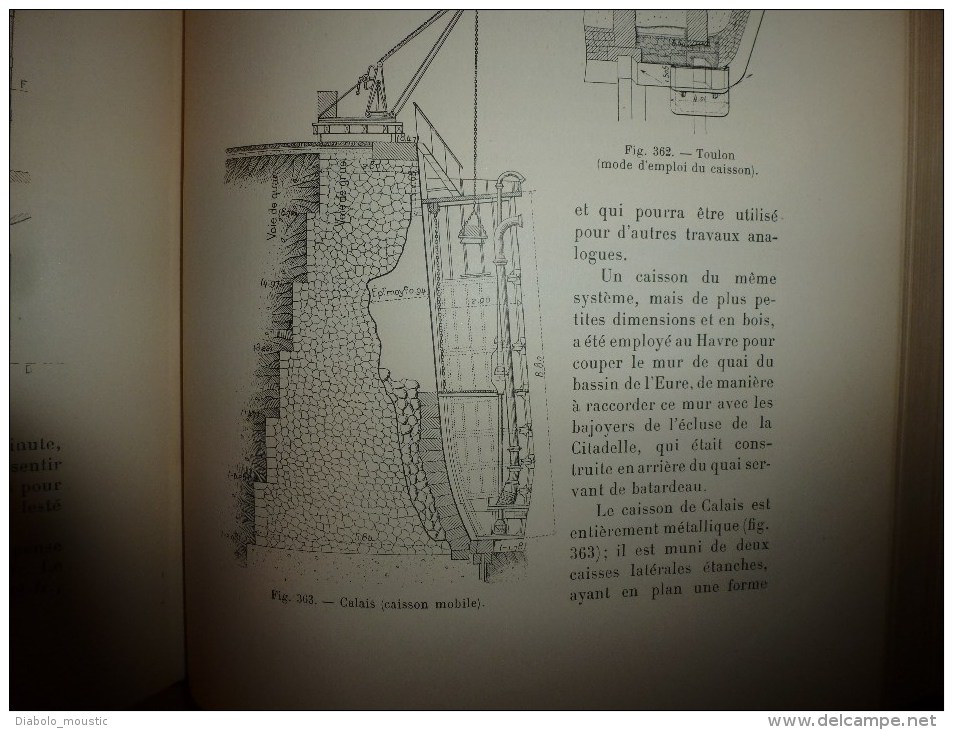 1914 Cours de TRAVAUX MARITIMES tome I par Baron Quinette de Rochemont et Henry Desprez