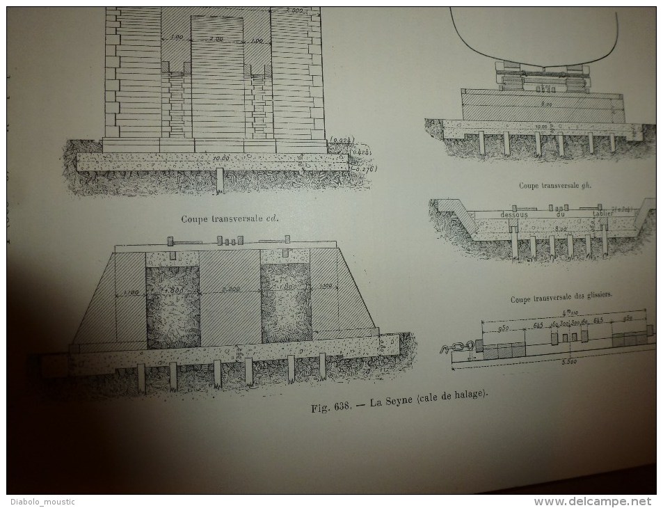 1914 Cours de TRAVAUX MARITIMES tome II par Baron Quinette de Rochemont et Henry Desprez