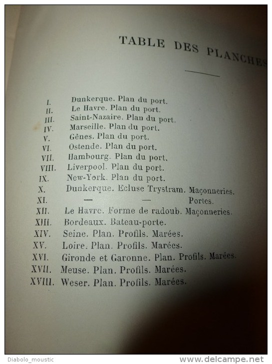 1914 Cours de TRAVAUX MARITIMES tome II par Baron Quinette de Rochemont et Henry Desprez
