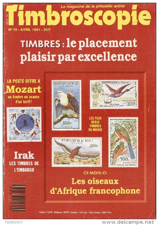 Timbroscopie   -    N°  79   -   Avril  1991 - Français (àpd. 1941)