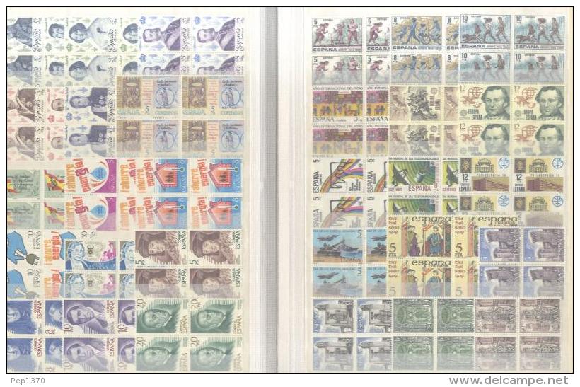 COLECCION COMPLETA  ESPAÑA - BLOQUE DE CUATRO - COLECCION 1976/1990 ** MNH - Collections