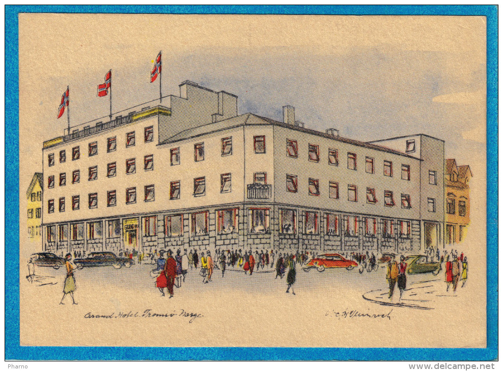 Norvege Norway Norge Tromso Grand Hotel Dessin Victor Weinrich Ed Andberg Oslo 1966 - Norwegen