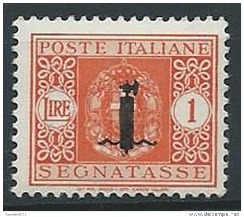 1944 RSI SEGNATASSE 1 LIRA MNH ** - T24 - Postage Due